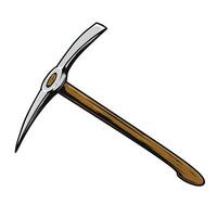 Pickaxe mining tool illustration vector