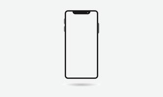 Realistic smartphone mockup blank screen. Template suitable for infographic or presentation interface design, banner presentation. vector