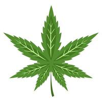 marijuana leaf for medical health care vector