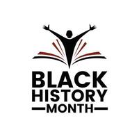 negro historia mes - negro historia mes celebrar. ilustración diseño gráfico negro historia mes vector