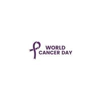 World cancer day logo - World Cancer Day banner design. vector