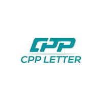CPP Letter logo - The letters C and P above the dark field. InitialsCPP vector