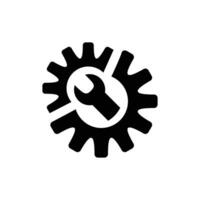 repair icon design. mechanical system setting sign and symbol. vector