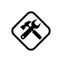 repair icon design. mechanical system setting sign and symbol. vector