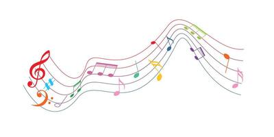 music note illustration. music sign and symbol. vector