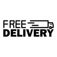 free delivery label design. express shipping service sign and symbol. vector