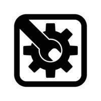 repair icon design. mechanical system setting sign and symbol. vector