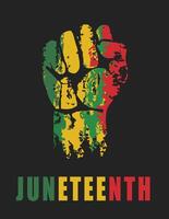 Juneteenth Freedom Day Background Design. Banner, Poster, Greeting Card vector
