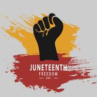 juneteenth freedom day social media vector