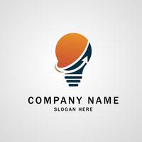 abstract Tech company logo design vector