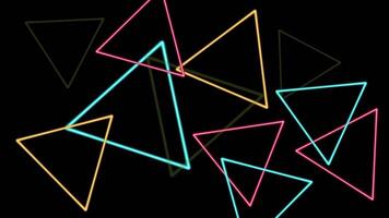 fundo abstrato neon video