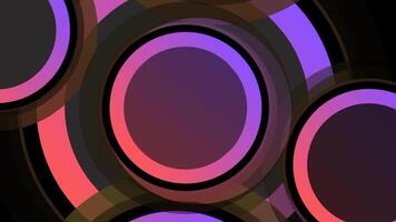 Circle light color abstract background video