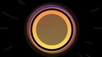 círculo luz cor abstrato fundo video
