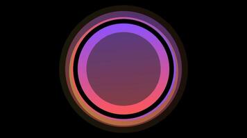 cirkel ljus Färg abstrakt bakgrund video