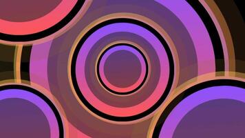 Circle light color abstract background video