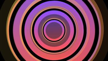 cirkel ljus Färg abstrakt bakgrund video