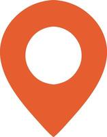 a location pin icon on a white background, Map Marker vector