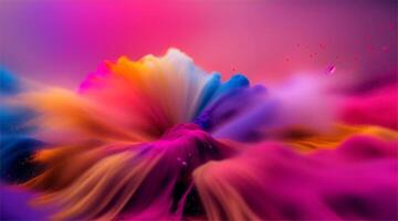 Color splash powder abstract background video