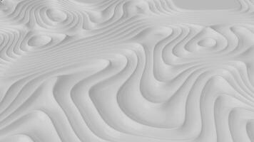 Wavy white surface loop animation video