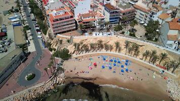 panorama- se av benidorm från ovan i Spanien video