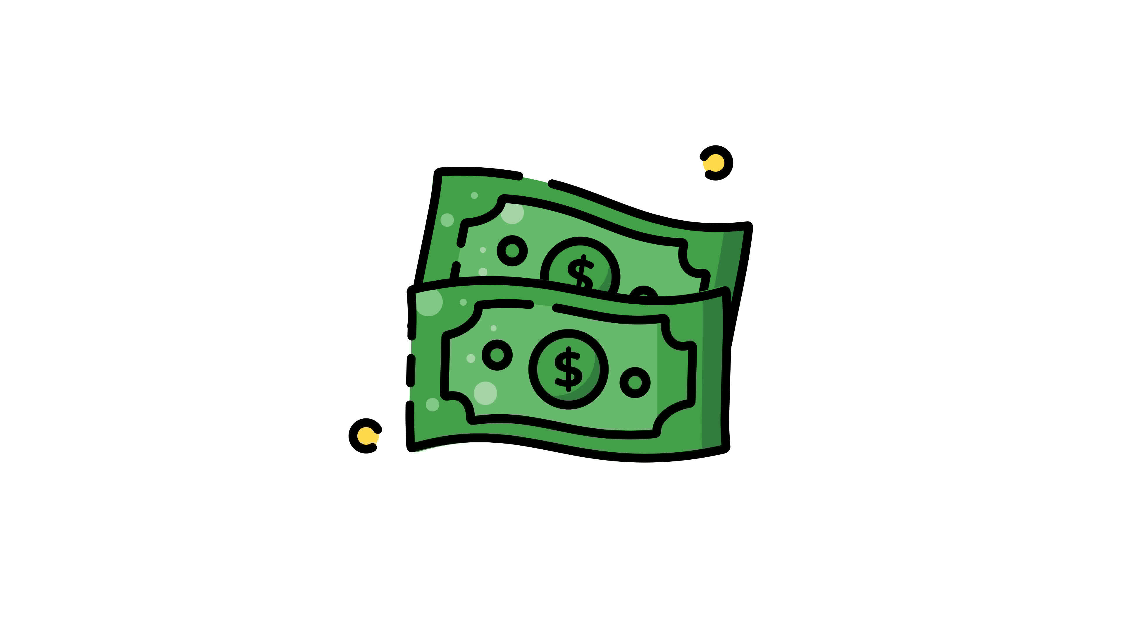 Money Cash animated icon with alpha channel Perfect for project and