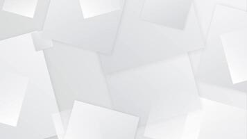 White Abstract Monochrome Background with Squares Animation video