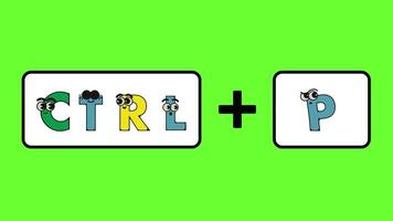shortcut key speeds up the work of the text sortcut animation video