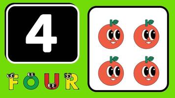 learn number counting for kids rhymes preschool education learning videos. video
