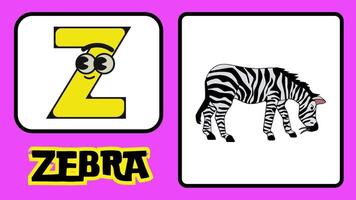 a B C dibujos animados letra animar alfabeto aprendizaje para niños a B C D para guardería rimas preescolar aprendizaje vídeos video