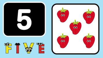 number counting for kids rhymes preschool education learning videos. video