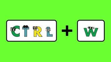 shortcut key speeds up the work of the text sortcut animation video