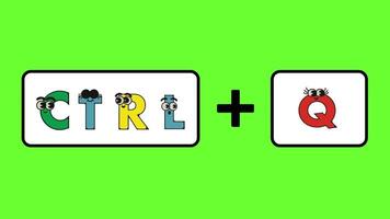shortcut key speeds up the work of the text sortcut animation video