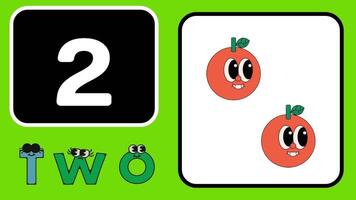 learn number counting for kids rhymes preschool education learning videos. video