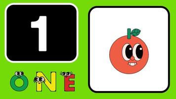 learn number counting for kids rhymes preschool education learning videos. video