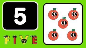 learn number counting for kids rhymes preschool education learning videos. video