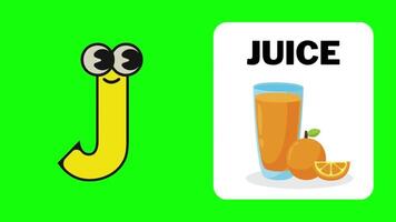 J. cartoon letter animate alphabet learning for kids abcd for nursery rhymes preschool learning videos. video