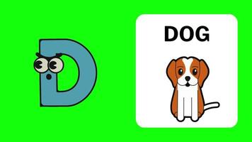 D. cartoon letter animate alphabet learning for kids abcd for nursery rhymes preschool learning videos. video