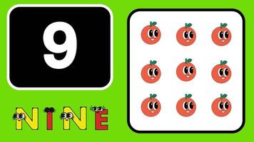 learn number counting for kids rhymes preschool education learning videos. video