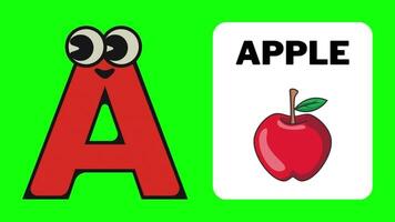 A. cartoon letter animate alphabet learning for kids abcd for nursery rhymes preschool learning videos. video