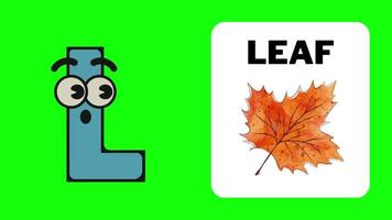 L. cartoon letter animate alphabet learning for kids abcd for nursery rhymes preschool learning videos. video