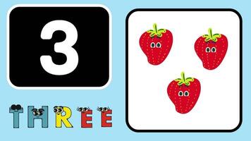 number counting for kids rhymes preschool education learning videos. video