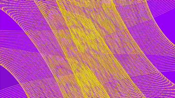 une violet et Jaune abstrait Contexte avec ondulé lignes video