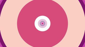 en rosa och lila cirkulär mönster med en vit Centrum video