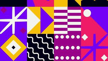 a colorful pattern with geometric shapes and lines video