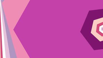 a purple and pink background with a hexagon in the center video