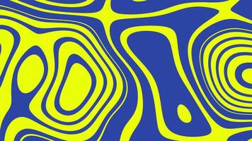 een blauw en geel abstract patroon video