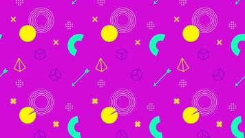 a colorful pattern with geometric shapes and circles video