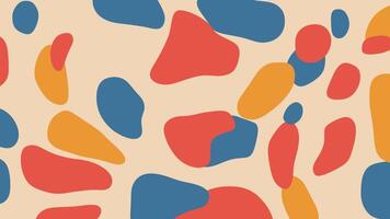 een kleurrijk abstract patroon met blauw, oranje en rood vormen video