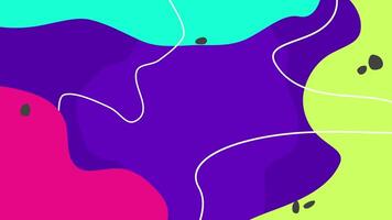 kleurrijk abstract achtergrond met een lijn van dots video
