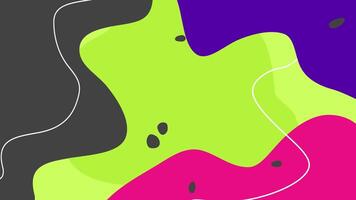 a colorful abstract background with a black and white design video